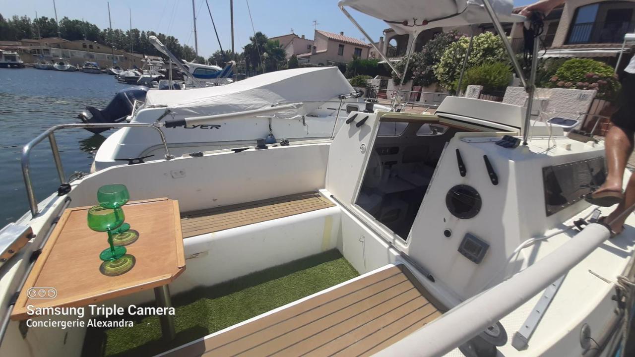Nuit Insolite A Bord De L'Enata Un Voilier A Quai Sur La Marina De St Cyprien Saint-Cyprien  Buitenkant foto
